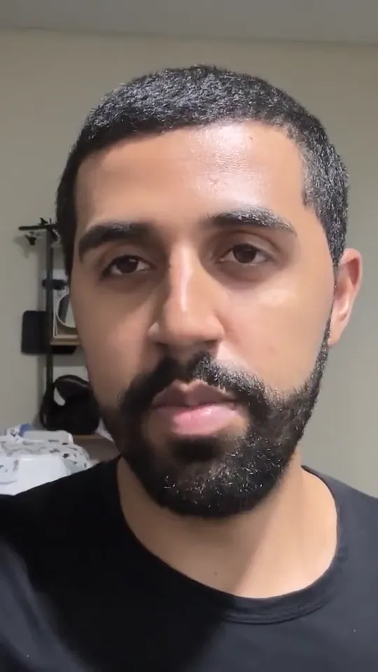 A gravação bruta, sem edição